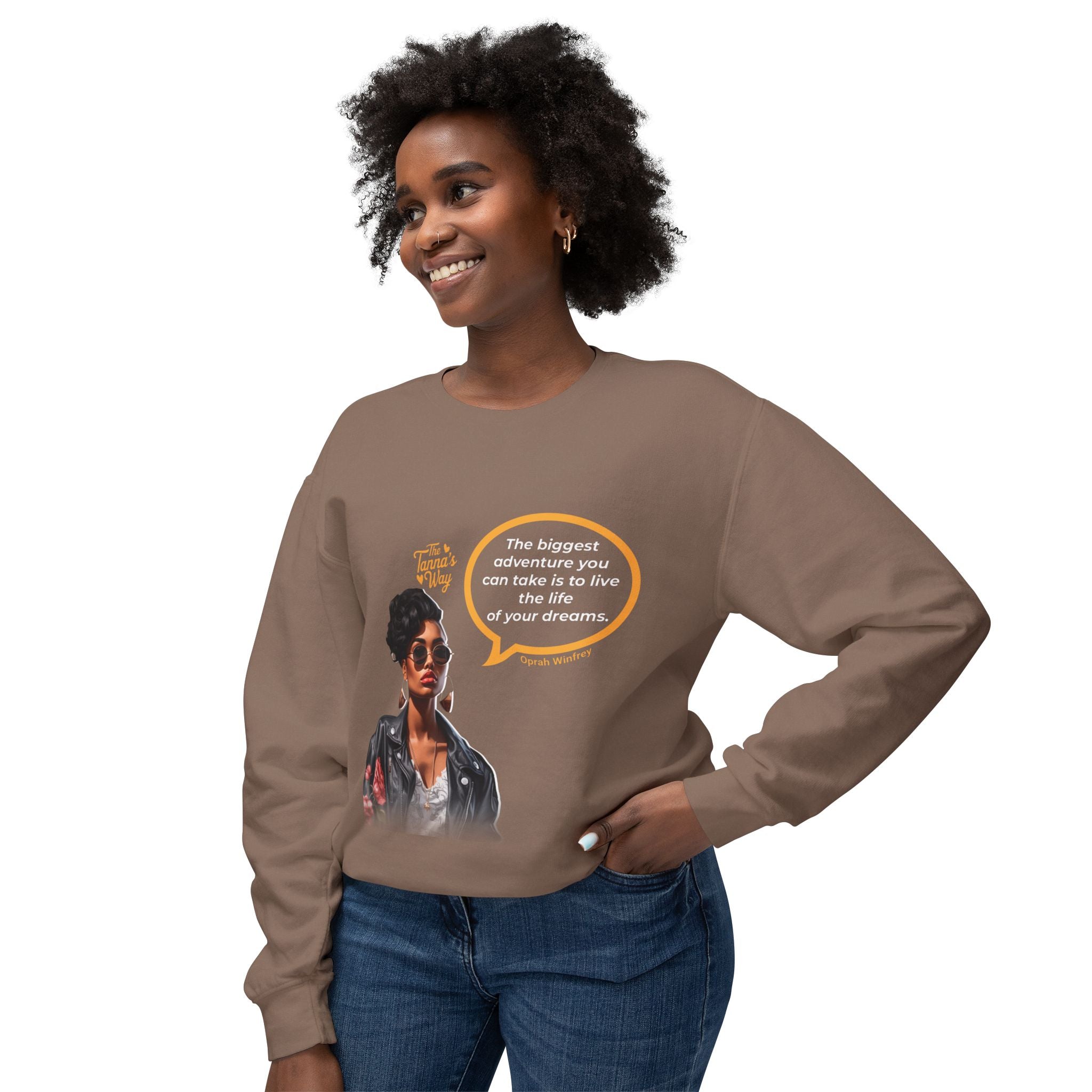 Oprah Winfrey | Unisex Lightweight Crewneck Sweatshirt